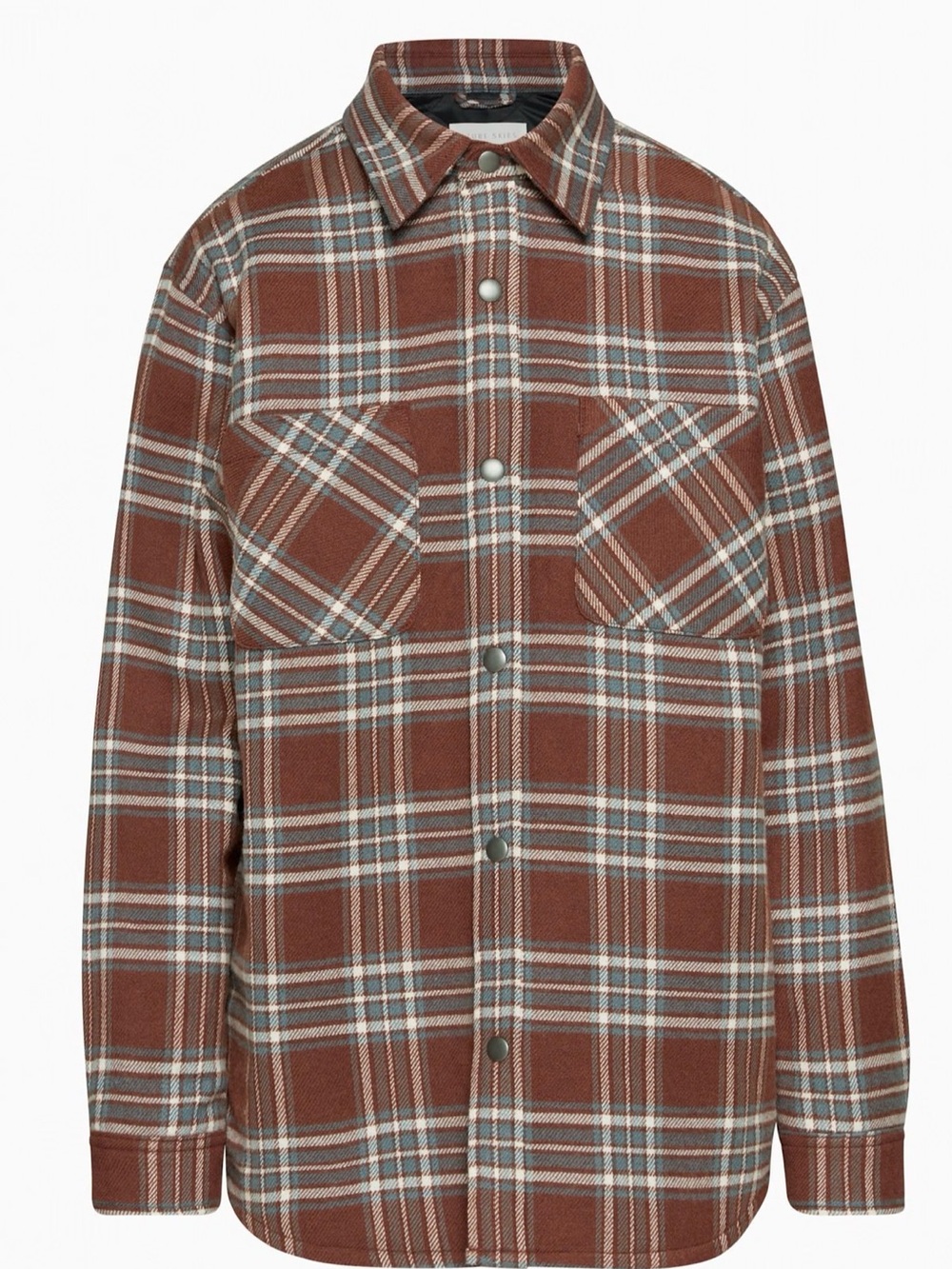 AzureTNA Simpson Brown Plaid Lightweight Jacket
